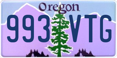 OR license plate 993VTG