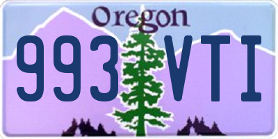 OR license plate 993VTI