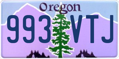 OR license plate 993VTJ