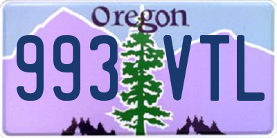 OR license plate 993VTL