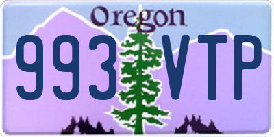 OR license plate 993VTP