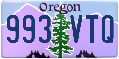 OR license plate 993VTQ