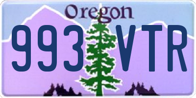 OR license plate 993VTR