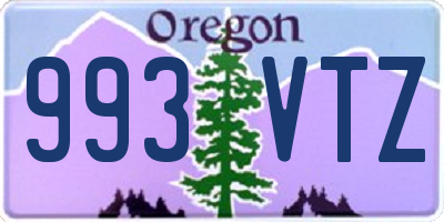 OR license plate 993VTZ