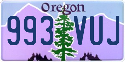 OR license plate 993VUJ