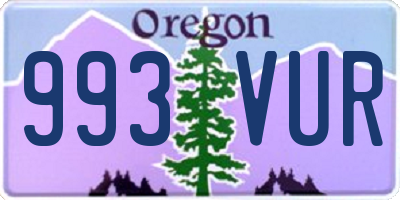 OR license plate 993VUR