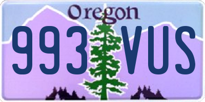 OR license plate 993VUS