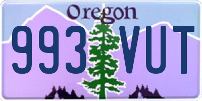 OR license plate 993VUT