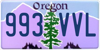 OR license plate 993VVL