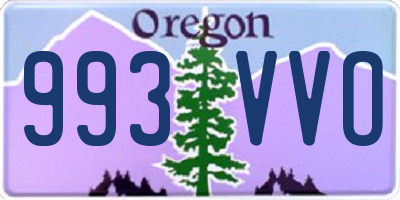 OR license plate 993VVO