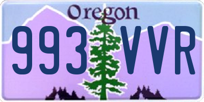 OR license plate 993VVR