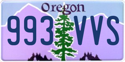 OR license plate 993VVS