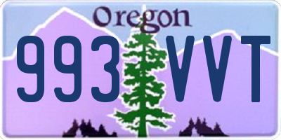 OR license plate 993VVT