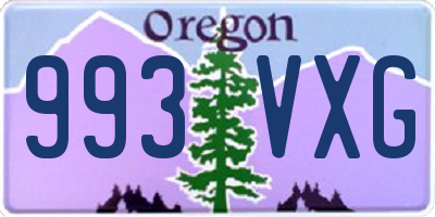 OR license plate 993VXG