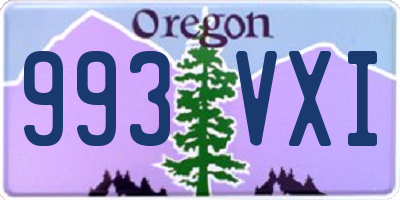 OR license plate 993VXI