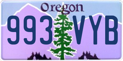 OR license plate 993VYB