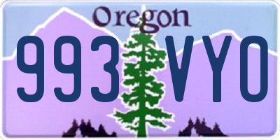 OR license plate 993VYO