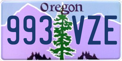 OR license plate 993VZE