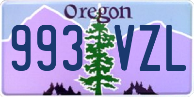 OR license plate 993VZL