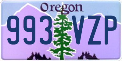OR license plate 993VZP