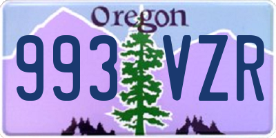 OR license plate 993VZR