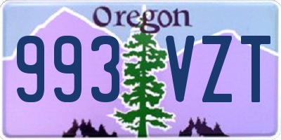 OR license plate 993VZT
