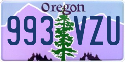 OR license plate 993VZU