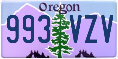 OR license plate 993VZV