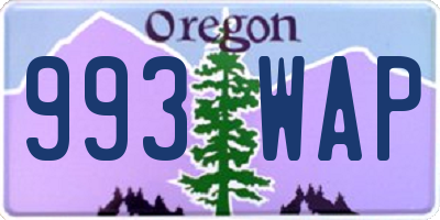 OR license plate 993WAP