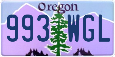OR license plate 993WGL
