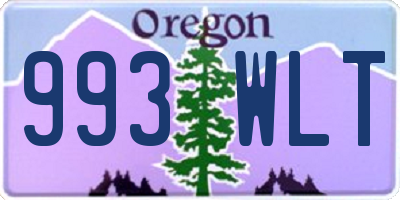 OR license plate 993WLT