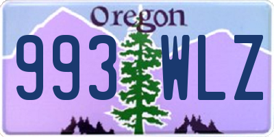 OR license plate 993WLZ