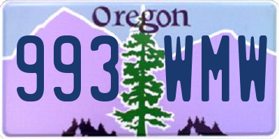 OR license plate 993WMW
