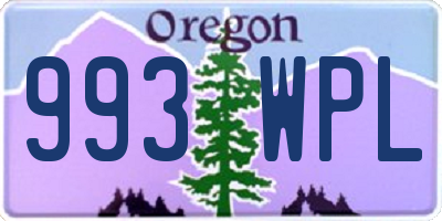 OR license plate 993WPL