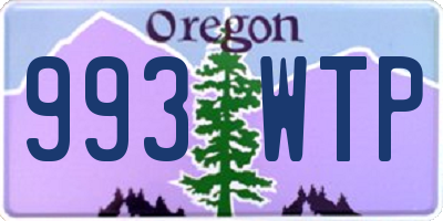 OR license plate 993WTP