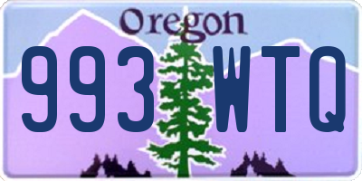 OR license plate 993WTQ