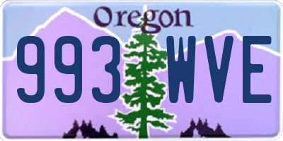 OR license plate 993WVE