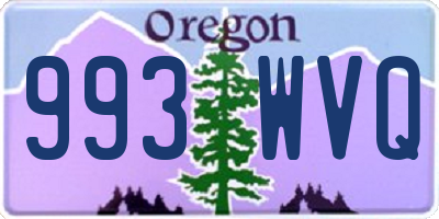 OR license plate 993WVQ