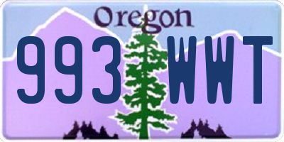 OR license plate 993WWT