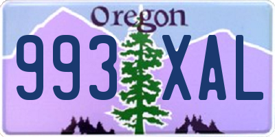 OR license plate 993XAL