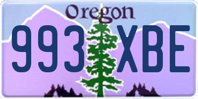 OR license plate 993XBE