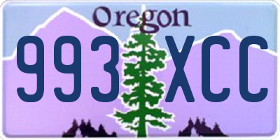 OR license plate 993XCC