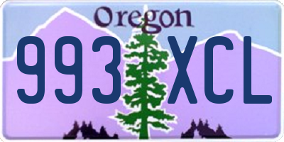 OR license plate 993XCL