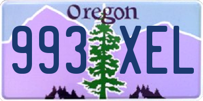 OR license plate 993XEL