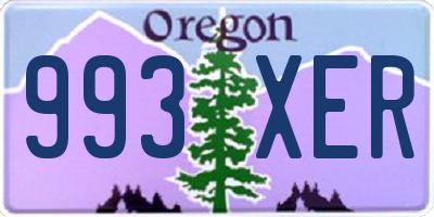 OR license plate 993XER
