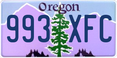 OR license plate 993XFC