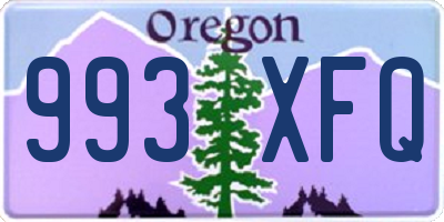 OR license plate 993XFQ