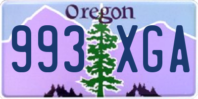 OR license plate 993XGA
