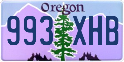 OR license plate 993XHB