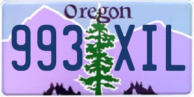 OR license plate 993XIL